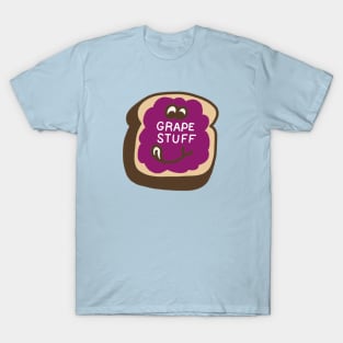 Grape Stuff - Punny Retro Scratch N' Sniff Sticker T-Shirt